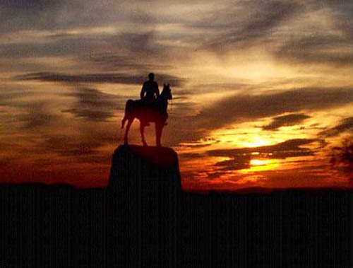 Gettysburg at sunset