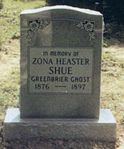 Greenbrier Ghost Gravestone